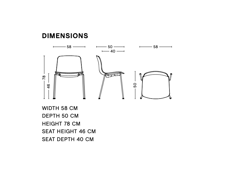 ABOUT A CHAIR - AAC 16 SIDE CHAIR TUBE BASE
