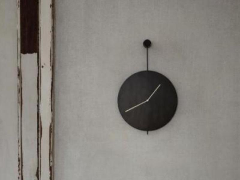 Trace Wall Clock - Black/Brass FERM-100176673
