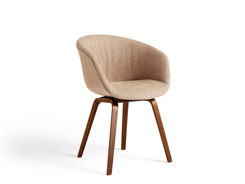 ABOUT A CHAIR - AAC 23 SOFT ARMCHAIR WOOD BASE WALNUT