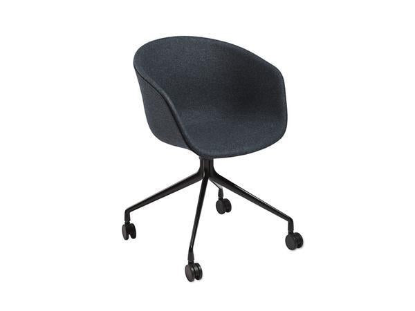 ABOUT A CHAIR - AAC 25 FULL UPHOLSTERY ARMCHAIR SWIVEL BASE & CASTORS
