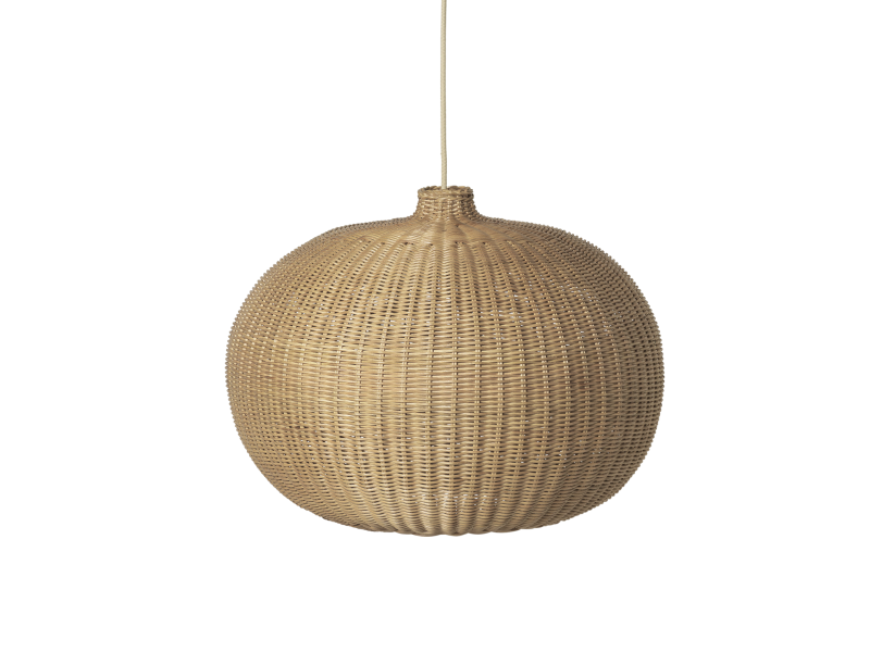 Braided Belly Lamp Shade - Natural FERM-100448206