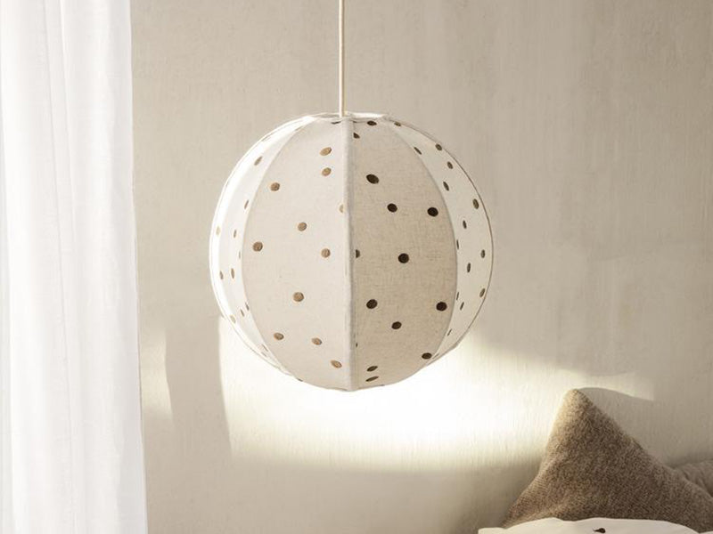 DOTS EMBROIDERED TEXTILE LAMPSHADE