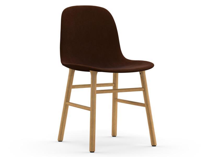 FORM CHAIR WOOD BASE FULL UPHOLSTERY