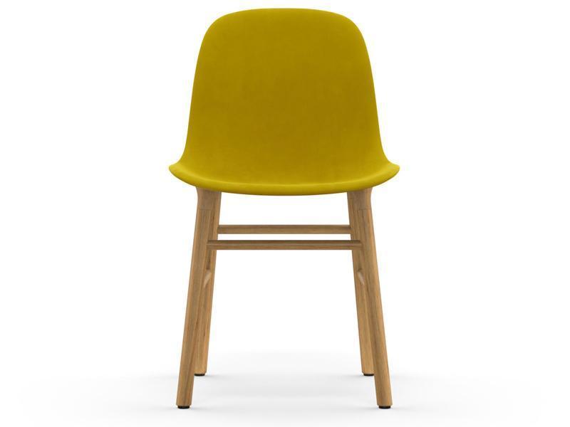 FORM CHAIR WOOD BASE FULL UPHOLSTERY