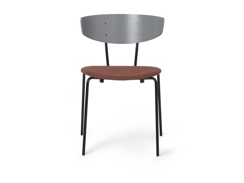HERMAN DINING CHAIR STEEL BASE SEAT UPHOLSTERED