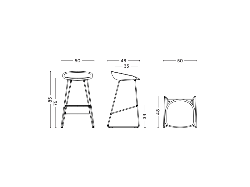 ABOUT A STOOL - AAS 38 SLED BASE