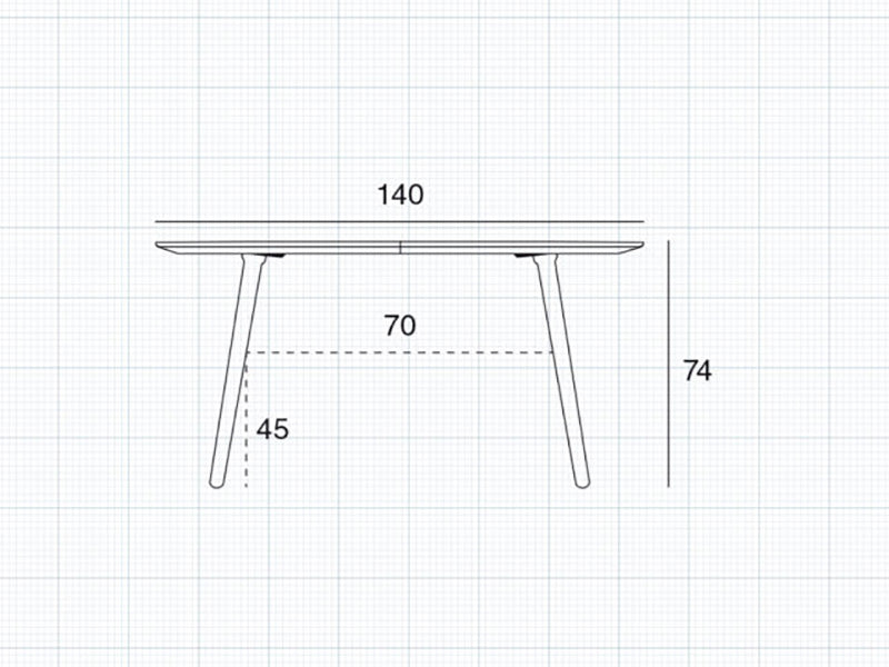 EAT ROUND DINING TABLE 140
