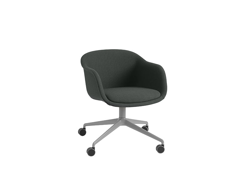 FIBER CONFERENCE ARMCHAIR SWIVEL BASE WITH CASTORS FULL UPHOLSTERY
