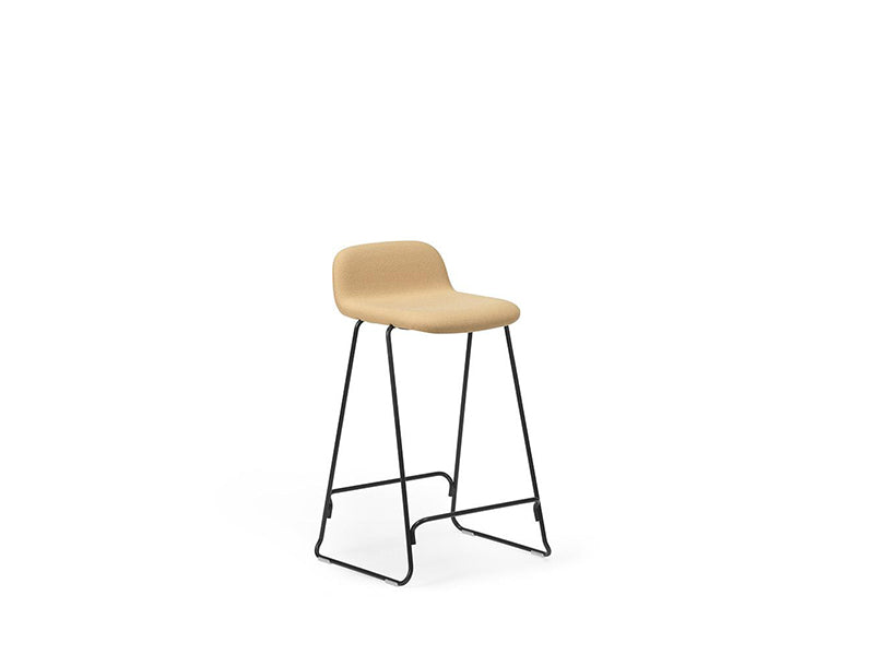 JUST BAR STOOL WITH BACK UPHOLSTERY