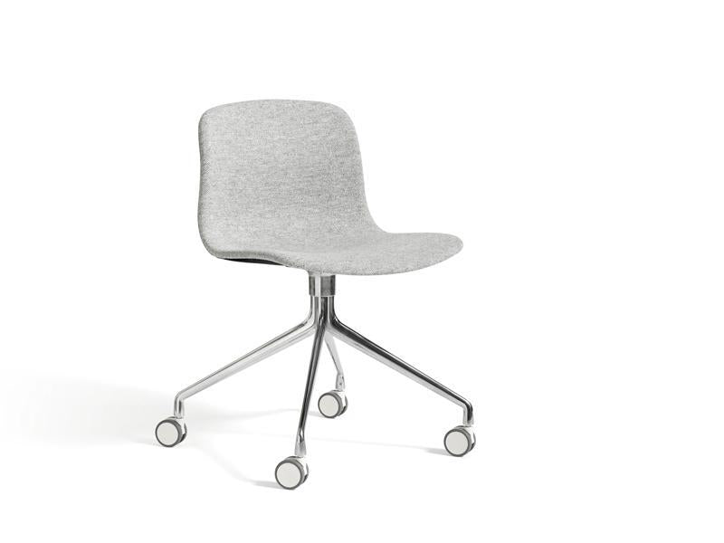 ABOUT A CHAIR - AAC 15 FULL UPHOLSTERY SIDE CHAIR SWIVEL BASE WITH CASTORS