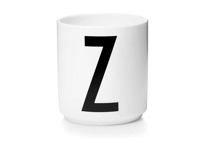 PERSONAL PORCELAIN CUP A-Z (WHITE)
